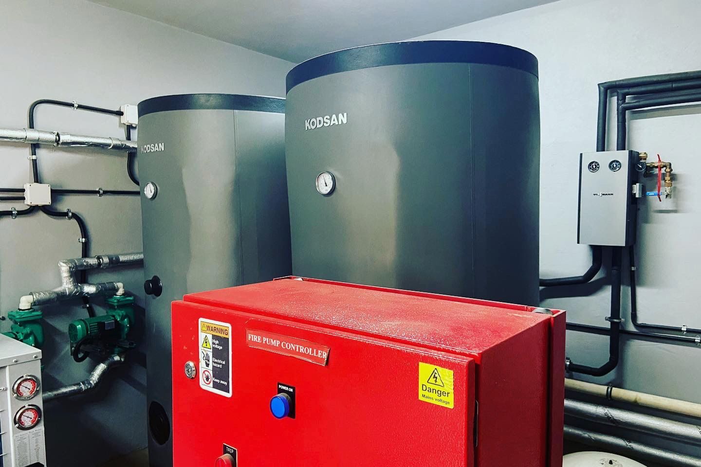 Commercial hot-water plant room — Nairobi
